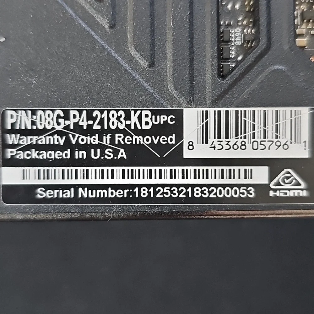 EVGA GeForce RTX 2080 Graphics Card - Black and Silver